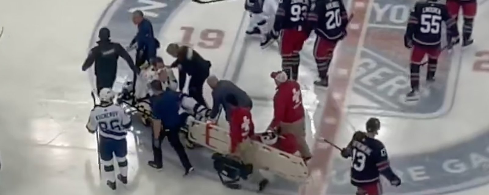 In excruciating pain, Mikhail Sergachev is carried off on stretcher in devastating incident 