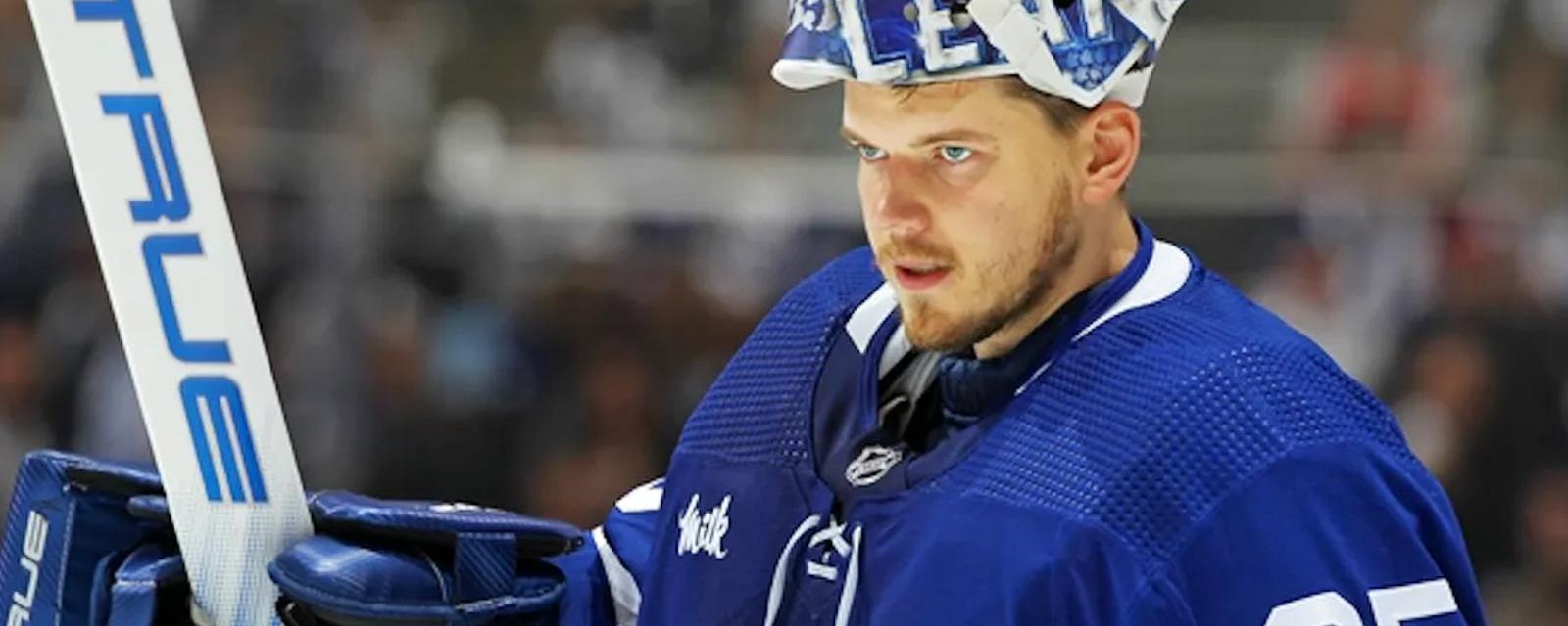 Maple Leafs are finished negotiating with Ilya Samsonov! 