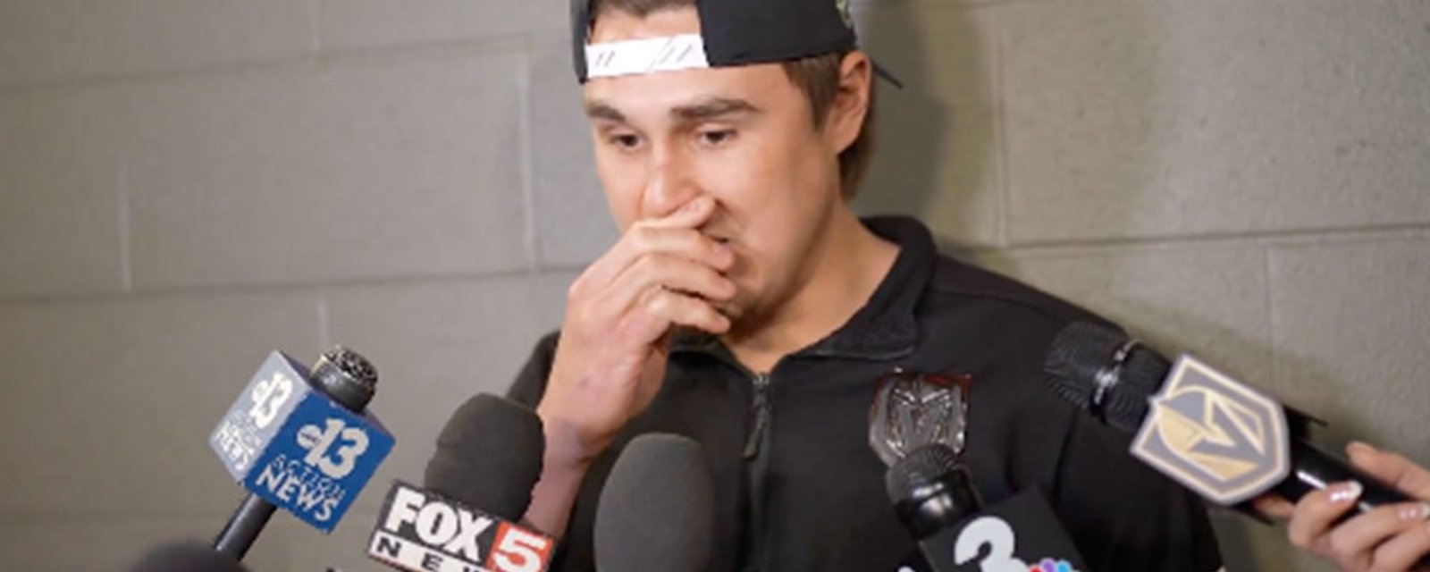 Zach Whitecloud tears up when discussing insensitive joke about his name