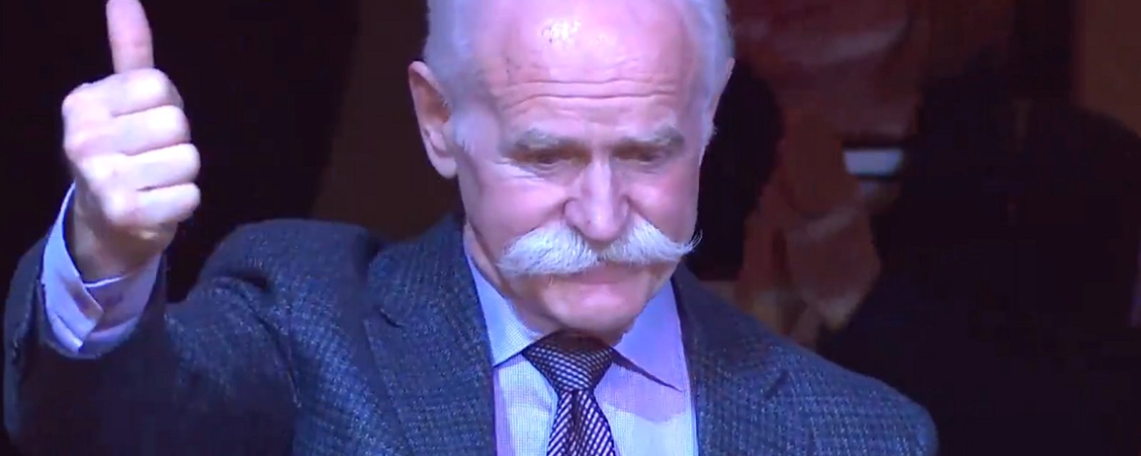 Lanny McDonald receives beautiful ovation in return from cardiac event.