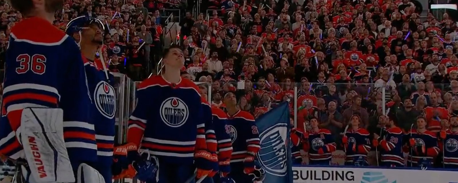 Emotional ovation for Ben Stelter at Oilers’ home opener