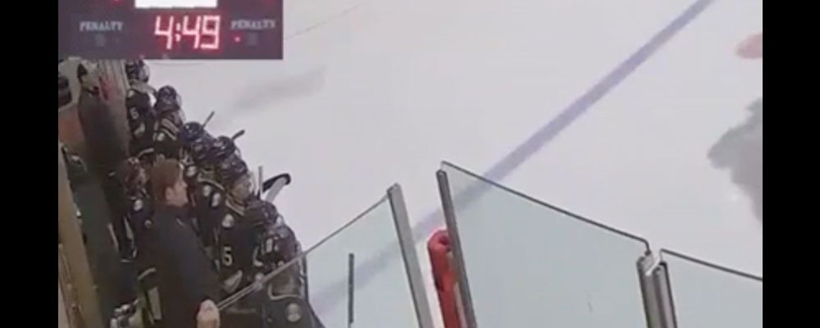Youth coach has his finger ripped off trying to climb onto bench (video)