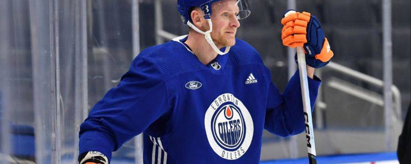 Corey Perry busted stealing equipment from his new teammates.