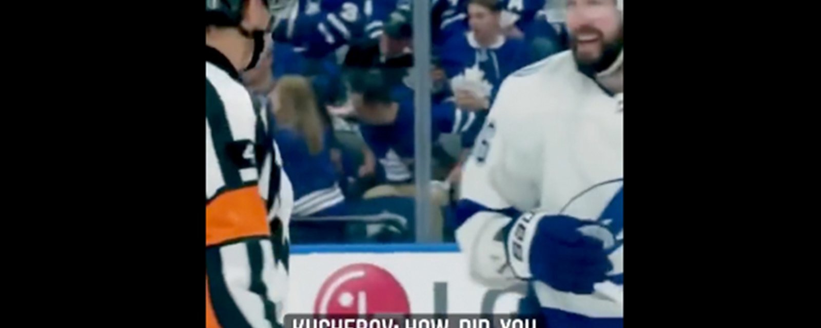 Kucherov chirps ref Wes McCauley, but gets an unexpected answer