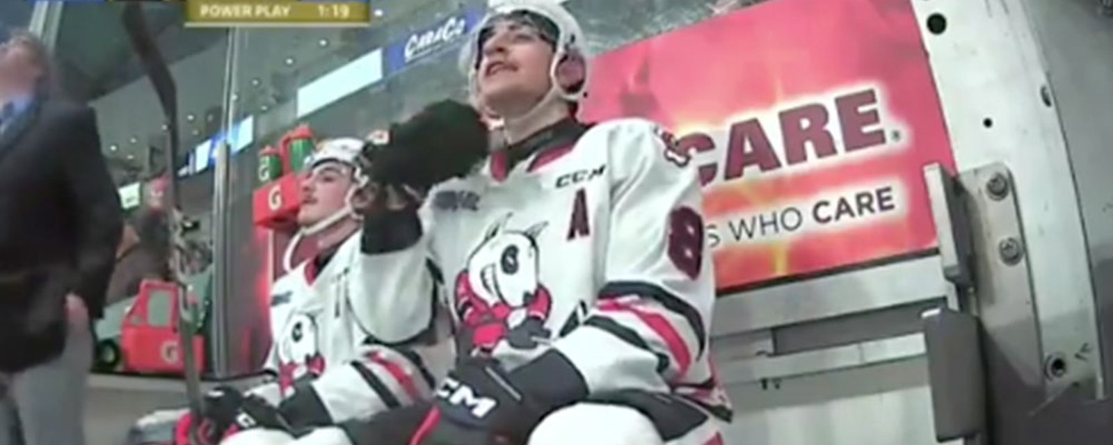 OHL player receives indefinite suspension for disgusting act caught on camera