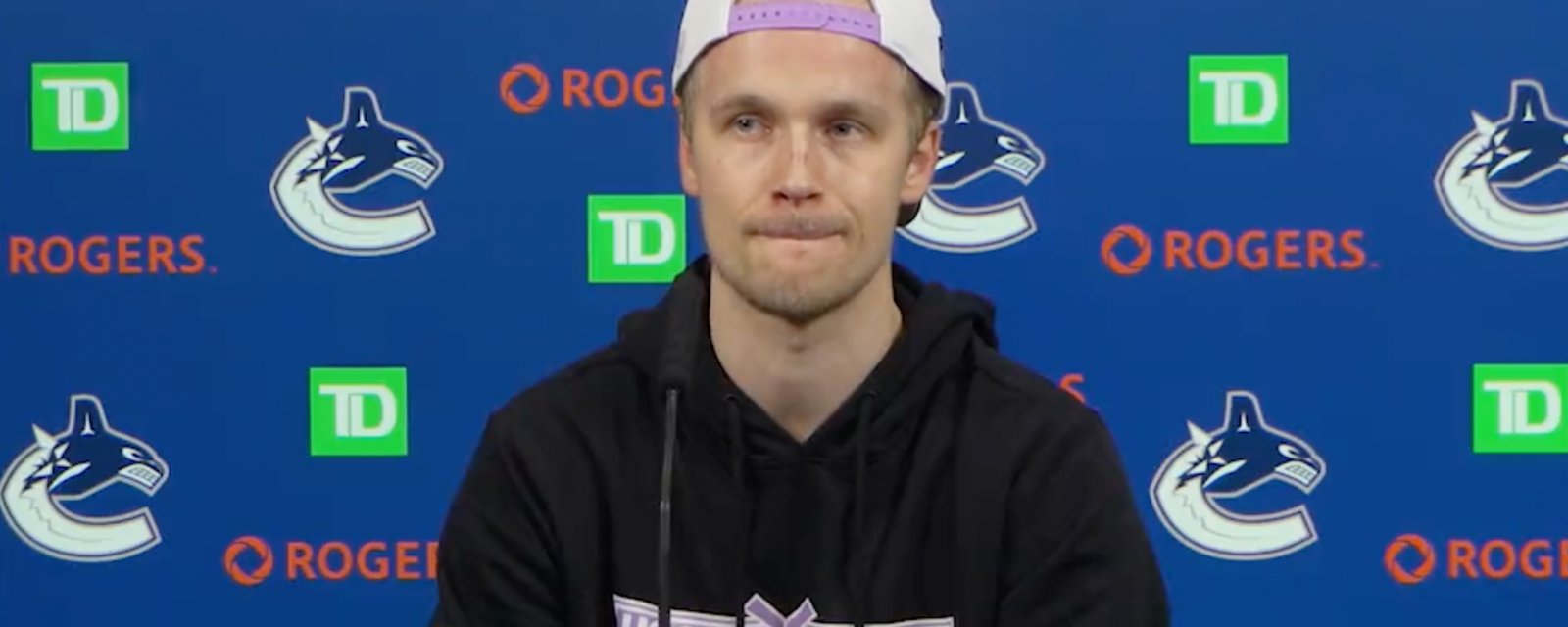 Elias Pettersson reveals why he’s been struggling