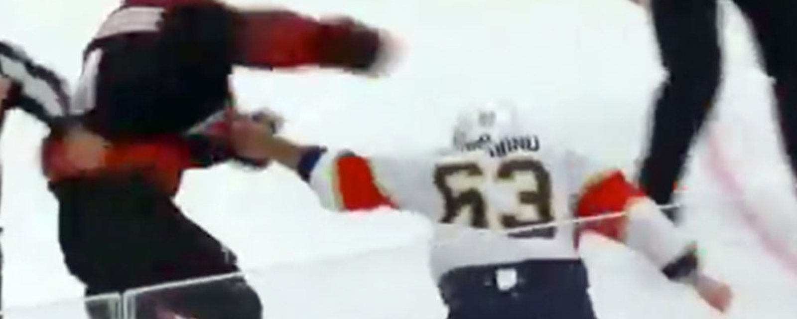 Marchand and Gostisbehere drop the gloves, Marchand gets tossed from Game 1 