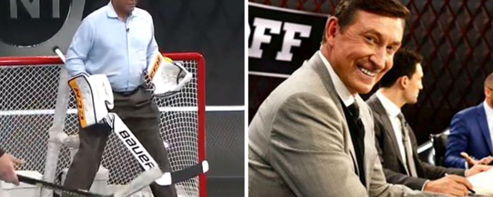 Gretzky lights up Barkley during intermission on TNT