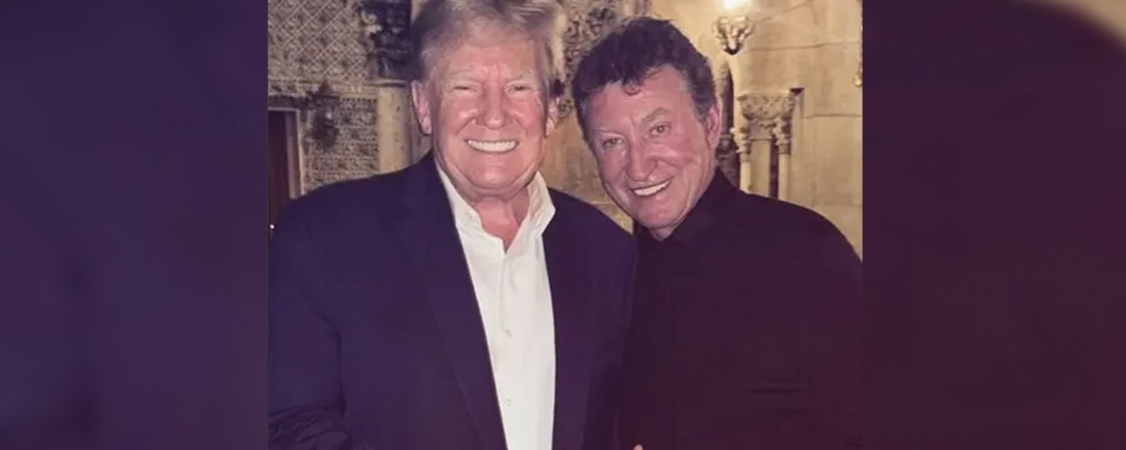 Wayne Gretzky gets trolled by Donald Trump during Christmas visit!