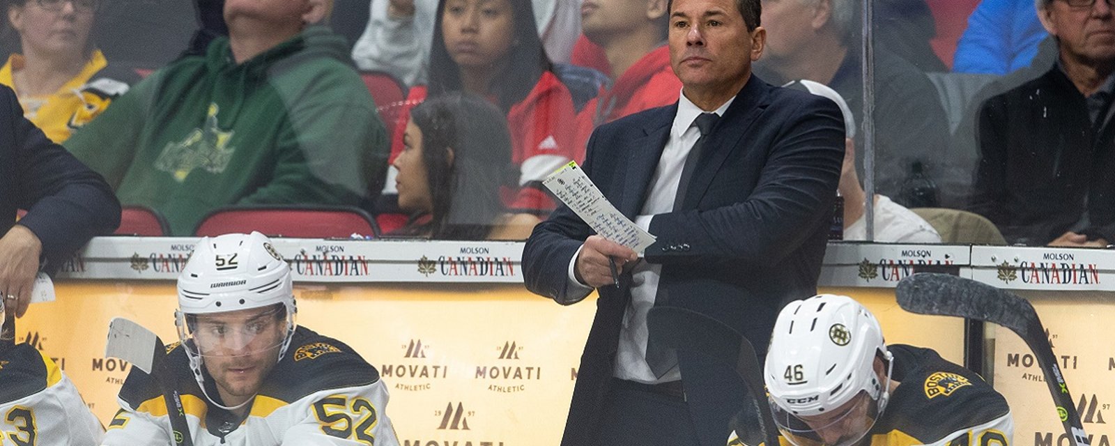 Rumor: Bruins players are behind Bruce Cassidy's firing.