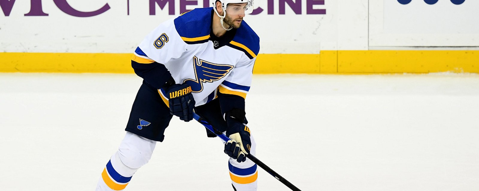 Blues lose another defenseman to injury in Game 4.