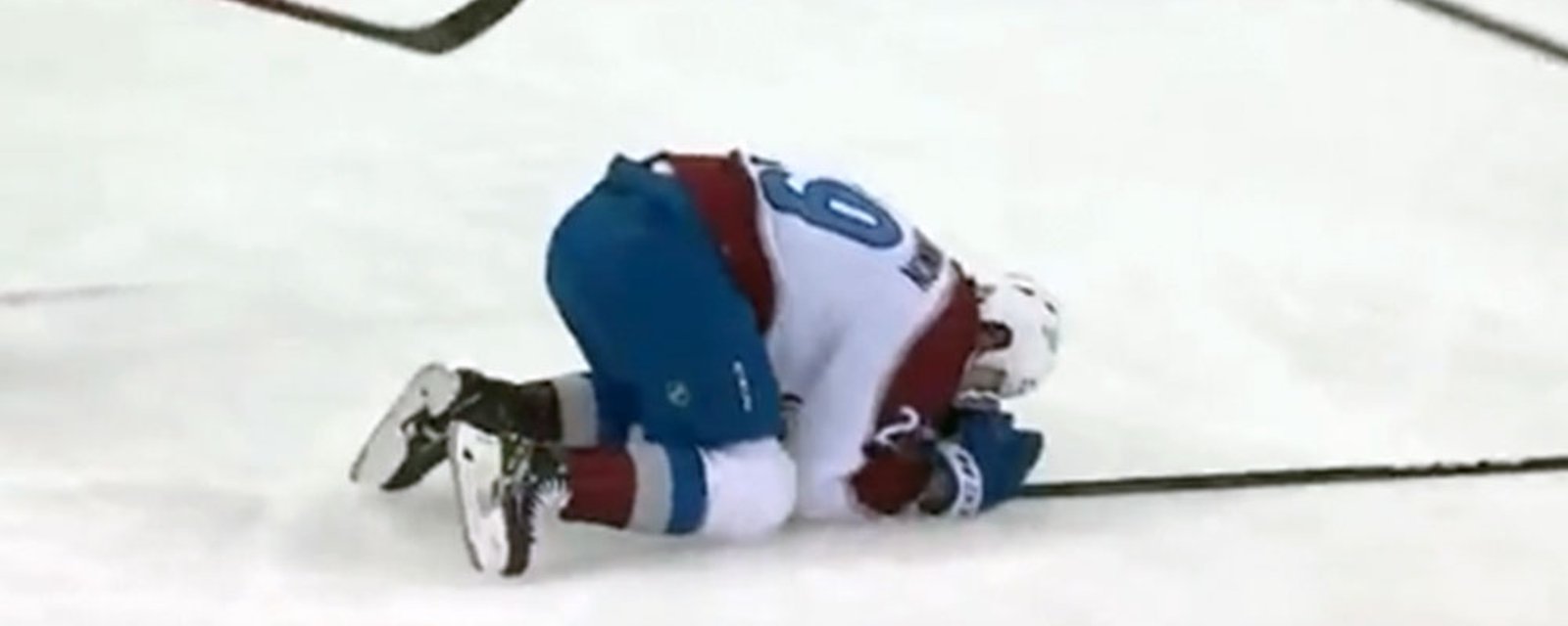 Jacob Trouba lays another big hit, absolutely bundles Nathan MacKinnon