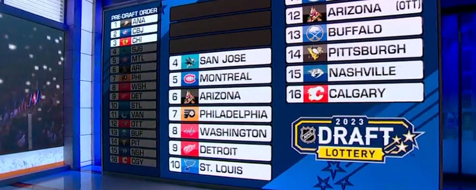 Kevin Weekes blows the Draft Lottery and the Blue Jackets are NOT happy