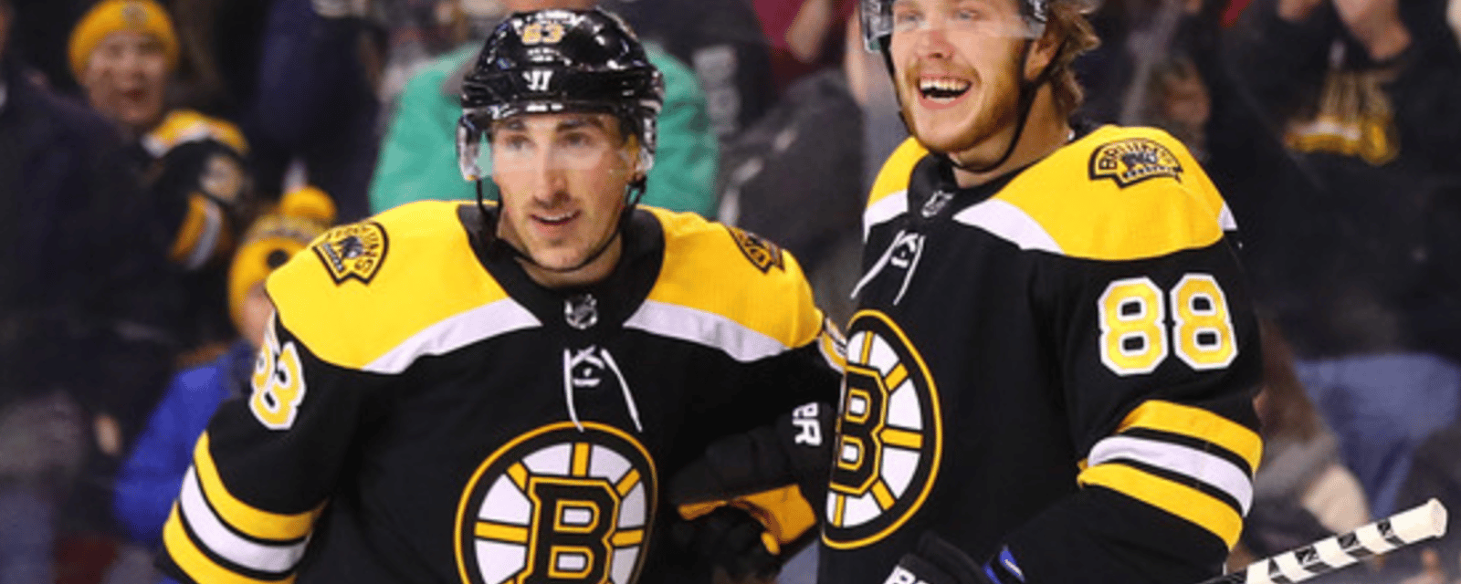 Brad Marchand has hilarious demand for David Pastrnak 