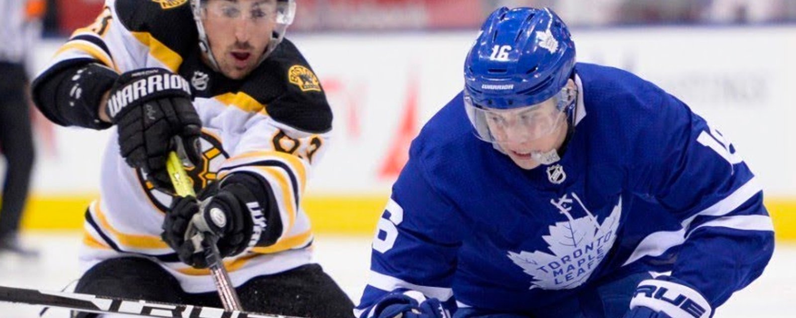 Brad Marchand plays mind games with Mitch Marner, Leafs before tonight’s game