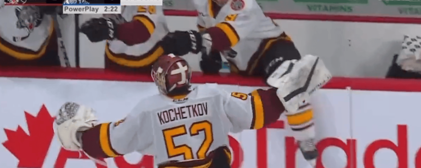 We've got another goalie goal! 