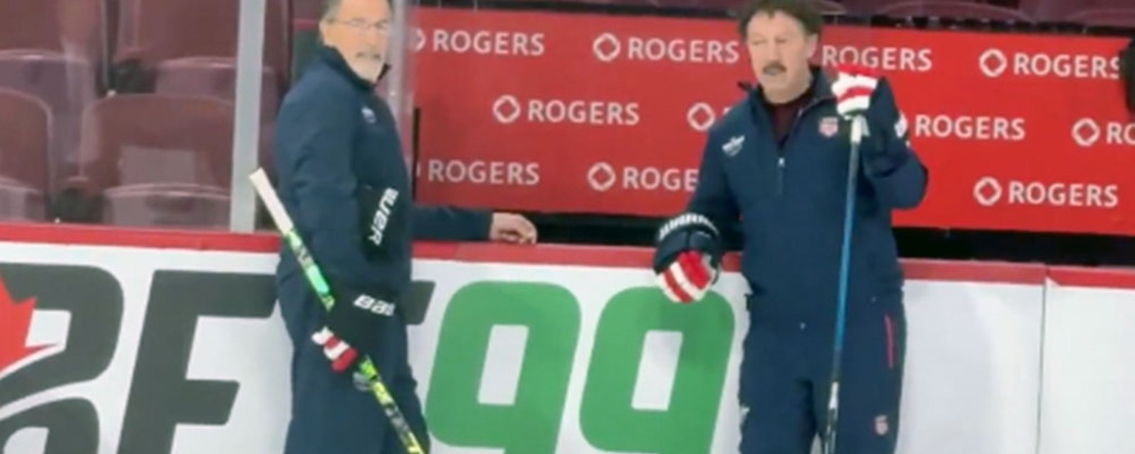 Team USA welcomes Guy Gaudreau onto ice for practice today