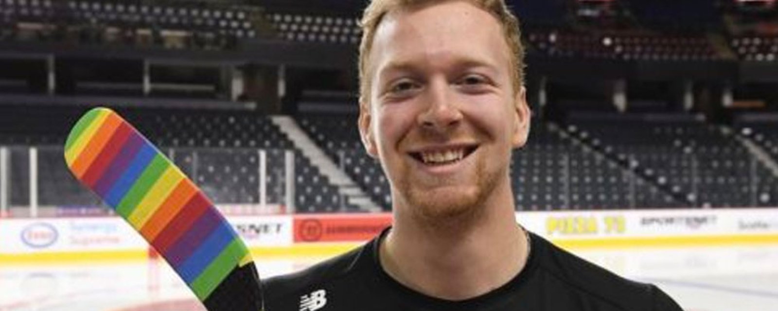 NHL's only openly gay player releases statement regarding Pride Night protests 