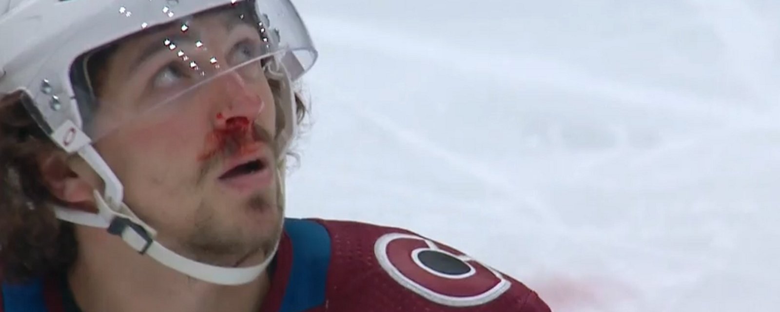Samuel Girard transported to hospital after big hit in Game 3.