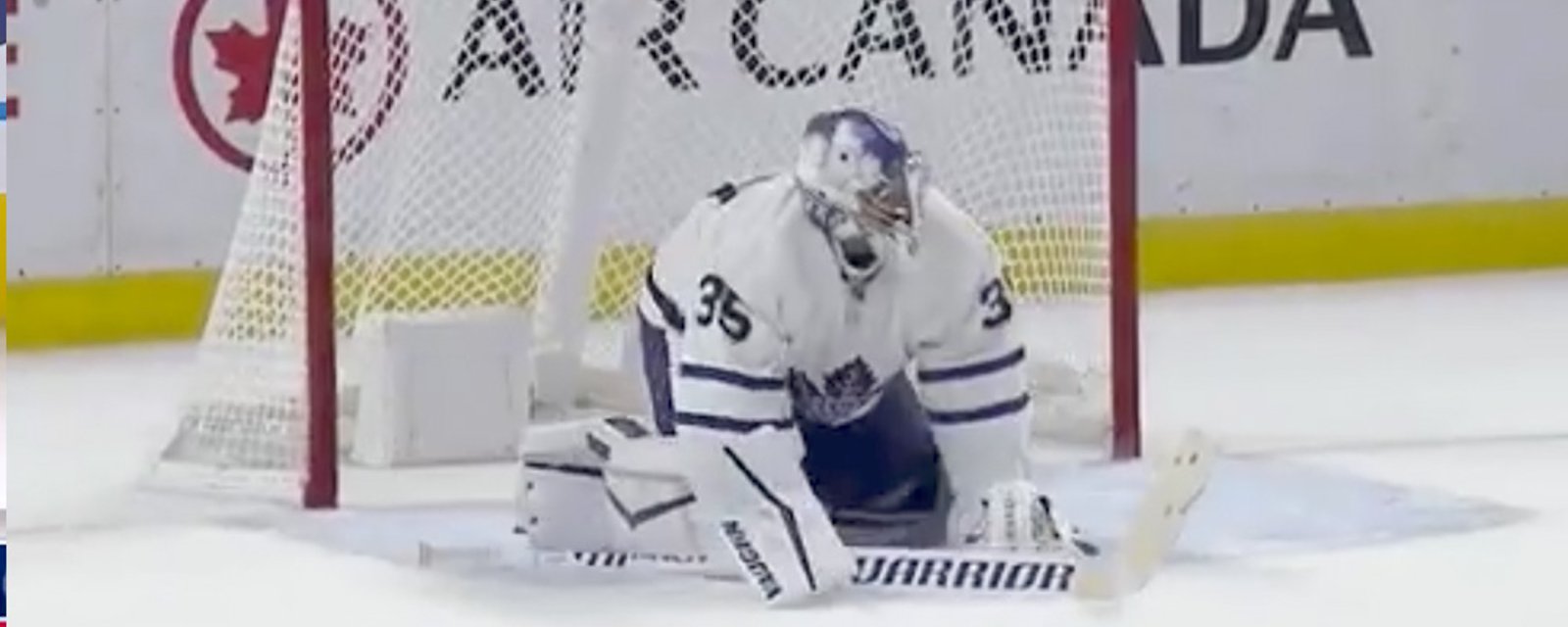 Maple Leafs goaltender Petr Mrazek injured, won't return tonight. 
