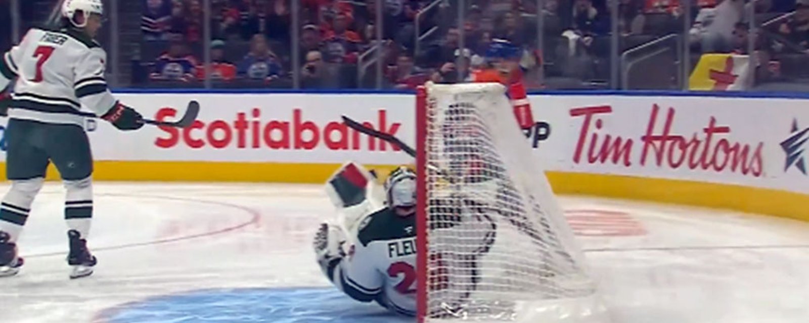 Marc-Andre Fleury lets in one of the strangest goals in NHL history