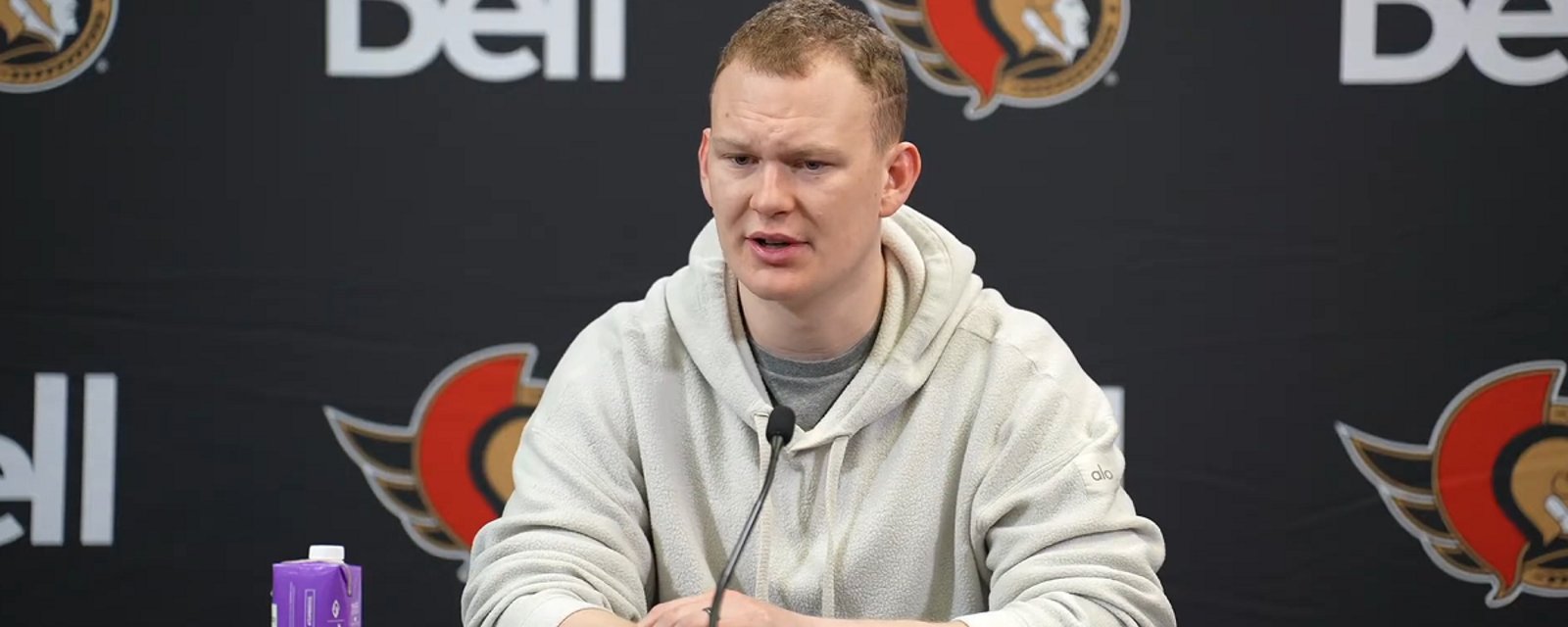 Brady Tkachuk responds to rumors of a trade out of Ottawa.