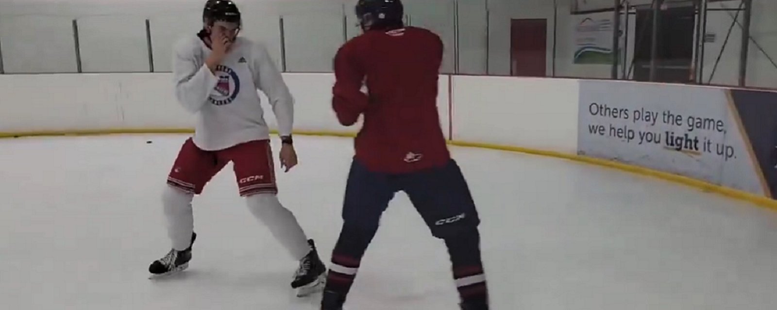 Matt Rempe spotted fighting during the offseason.