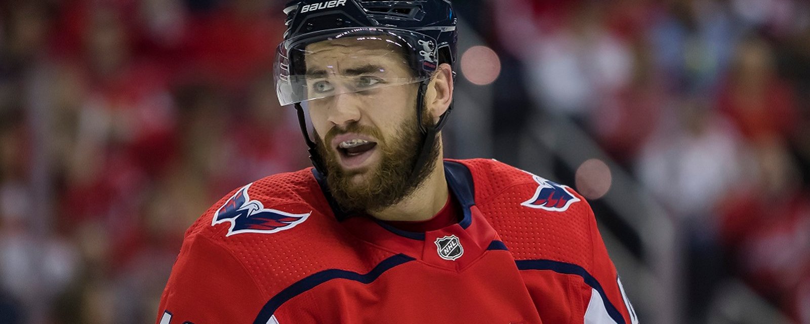 Tom Wilson reveals gruesome injury to his face in post game interview.