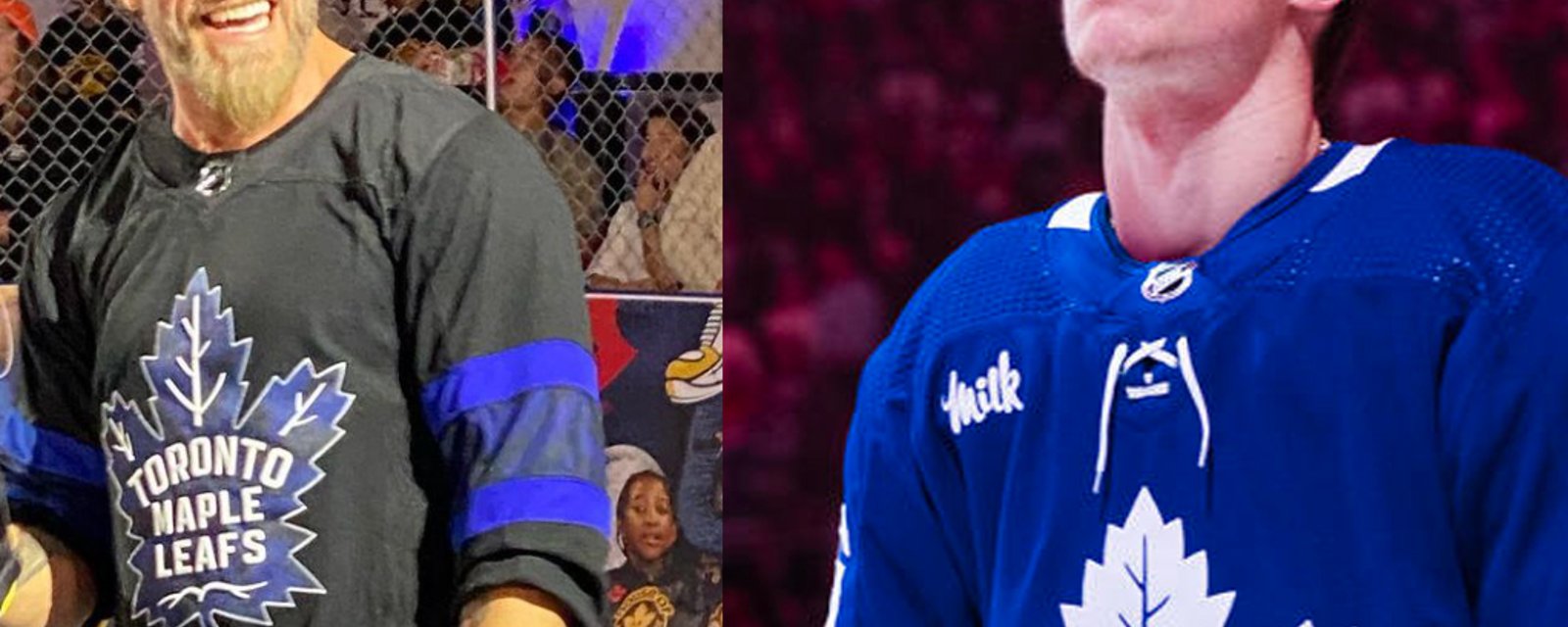 Wrestler Adam “Edge” Copeland makes fun of Leafs’ Mitch Marner