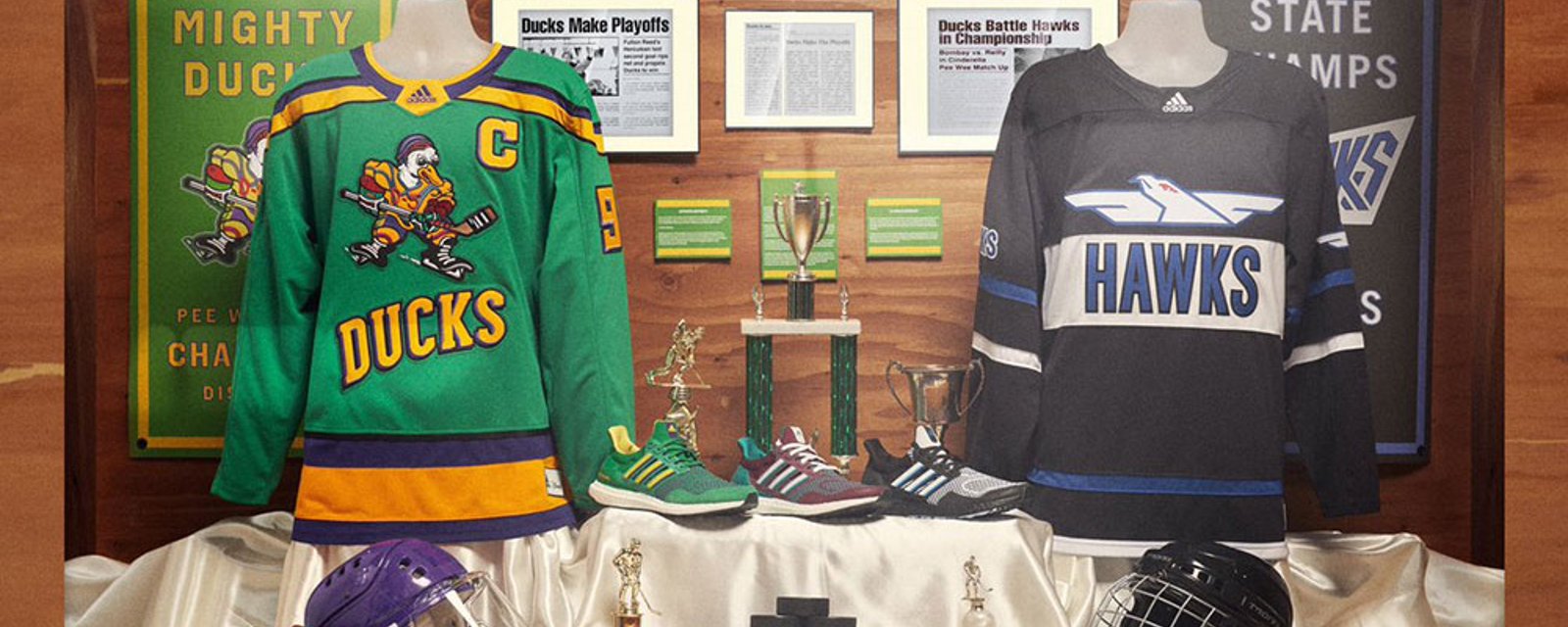 Original Mighty Ducks jerseys finally released for 30 year anniversary of Disney movie