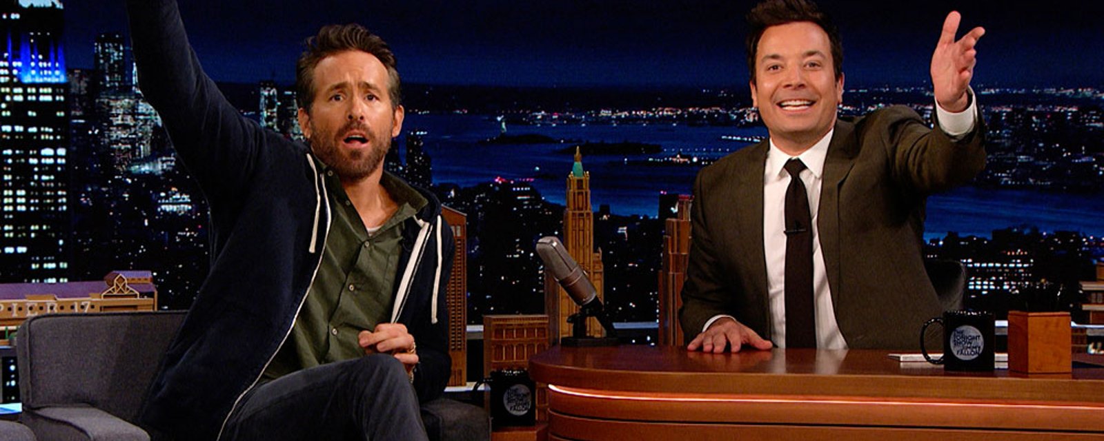 Ryan Reynolds announces on The Tonight Show that he's buying the Senators