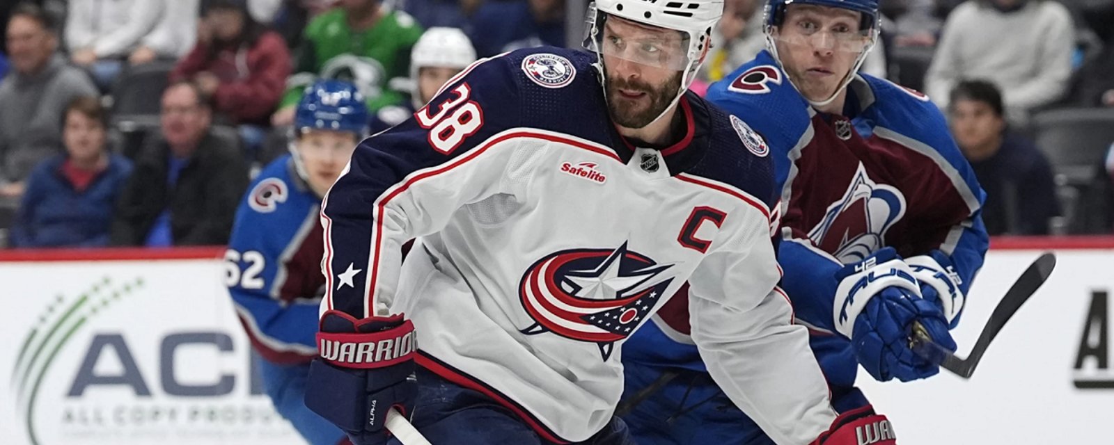 Blue Jackets lose their captain in freak accident.