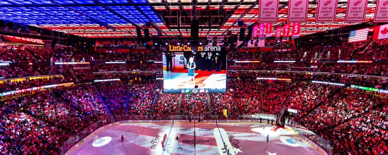 Finally! Red Wings install new goal horn at Little Caesars Arena! 