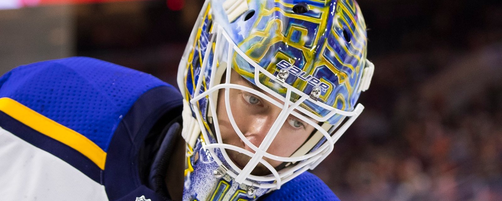 Jordan Binnington out for the series.