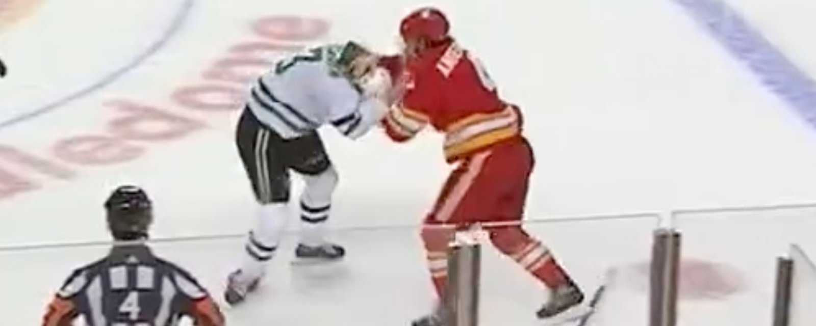 John Klingberg threatens Rasmus Andersson after Game 1 chaotic fight