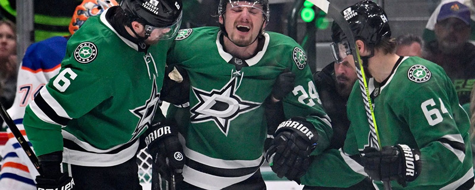 Stars coach Pete DeBoer makes an announcement on Roope Hintz for Game 4