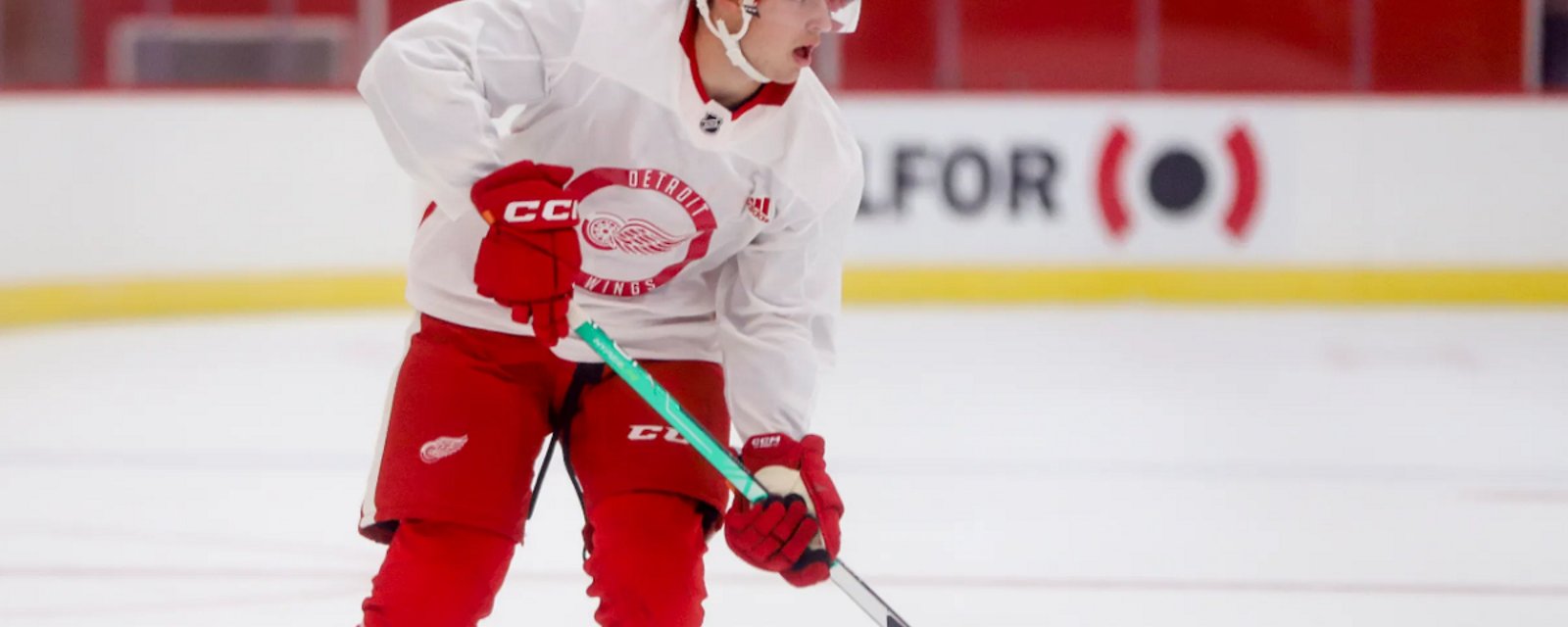 Red Wings rookie set to make his NHL debut.