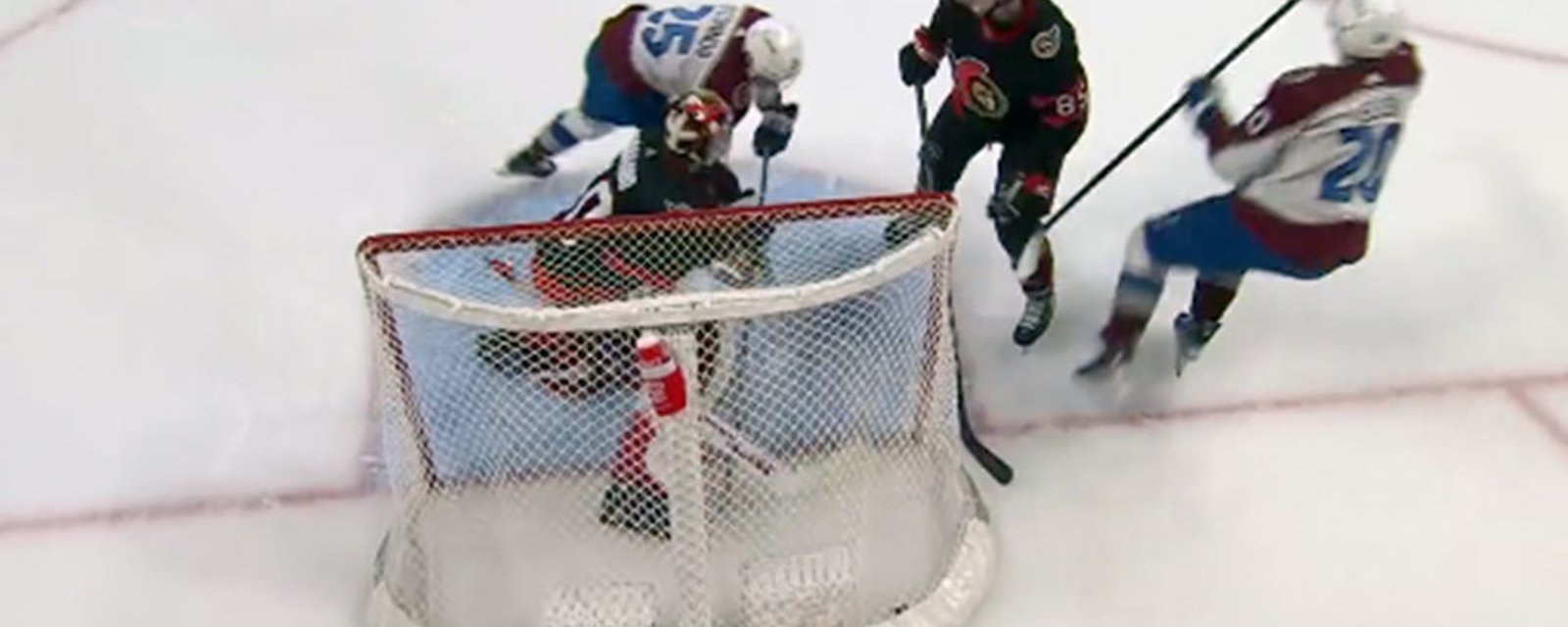 Avs score maybe the weirdest goal I've ever seen