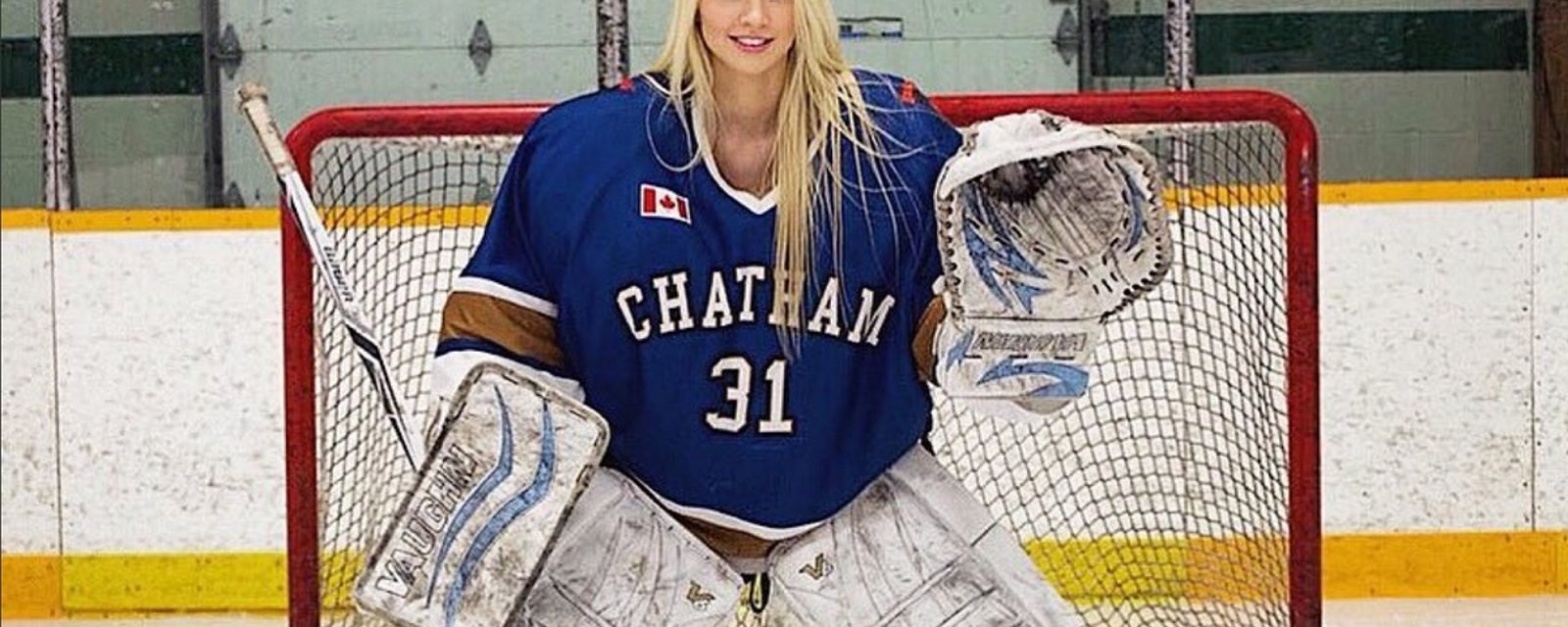 Goaltender Mikayla Demaiter's modeling career sets the internet ablaze.