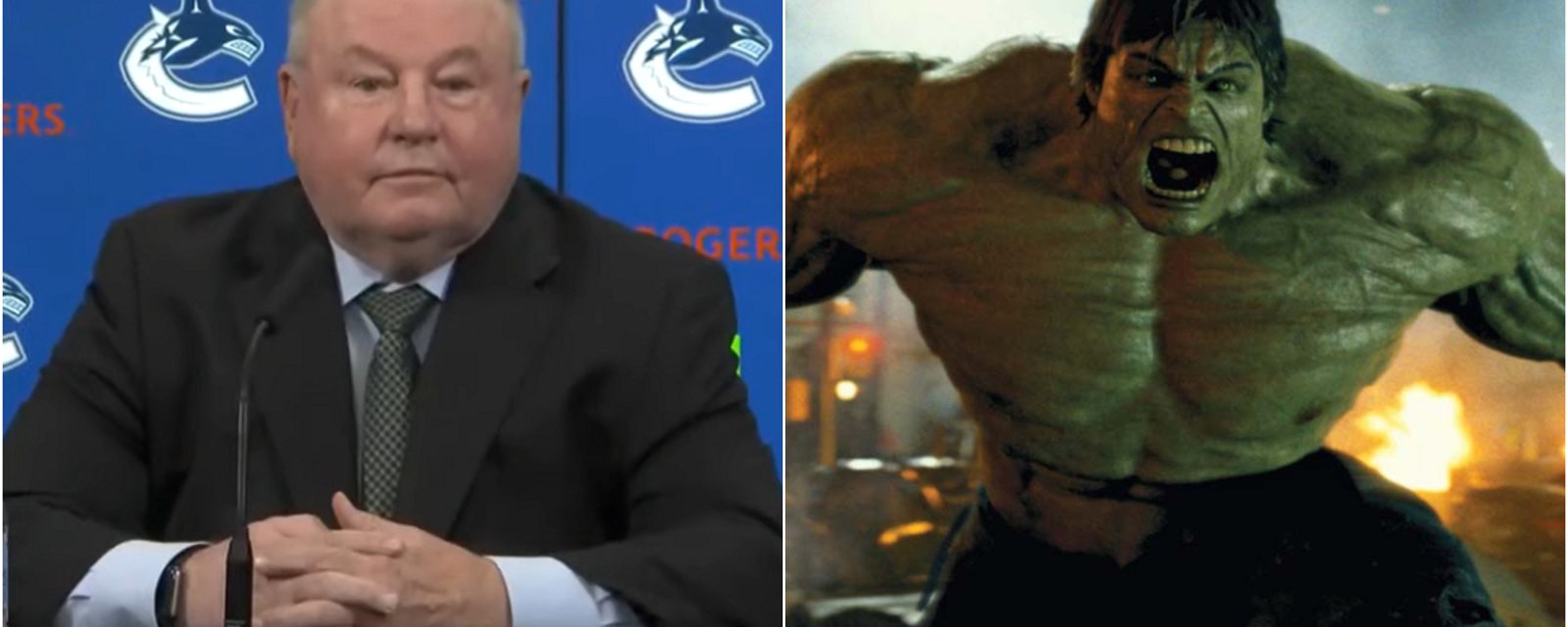 Bruce Boudreau compares NHL superstar to the Incredible Hulk.