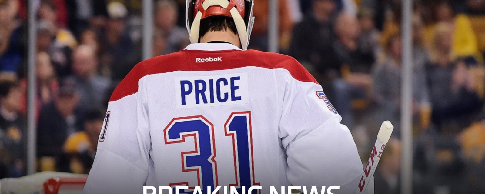 Breaking: Carey Price makes a shocking admission on Sunday.