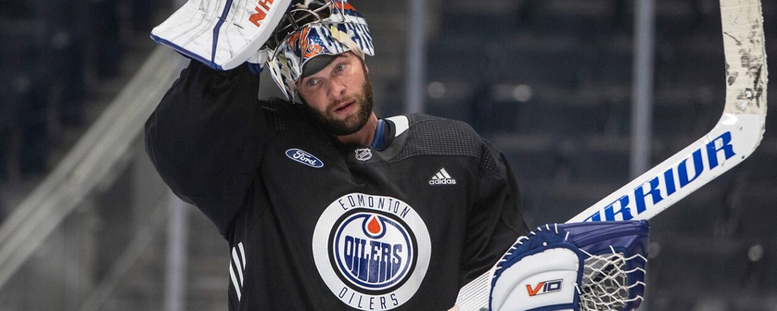 Goaltender Jack Campbell placed on waivers Sunday.