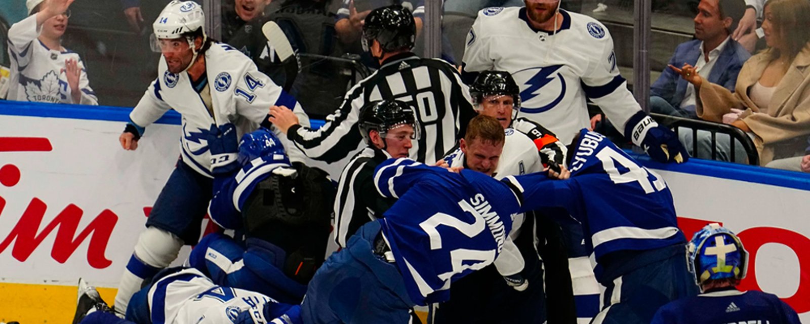 NHL Player Safety issues multiple fines from last night's brawl in Toronto