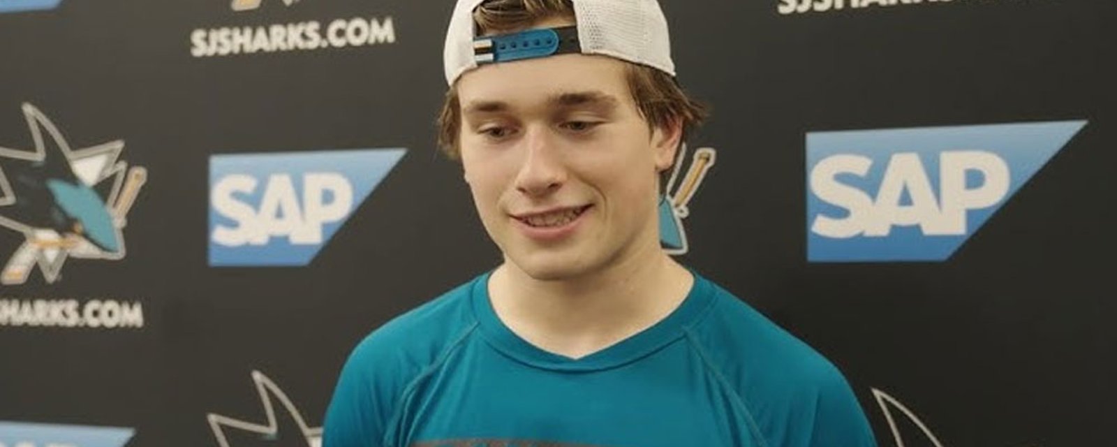 Macklin Celebrini has the most genuine, teenage reaction after being named NHL's Player of the Week