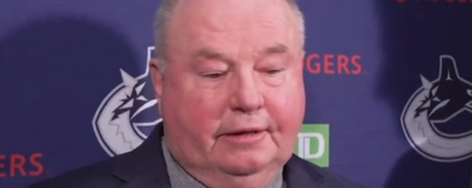 Heartbroken Bruce Boudreau responds to rumors of losing his job.