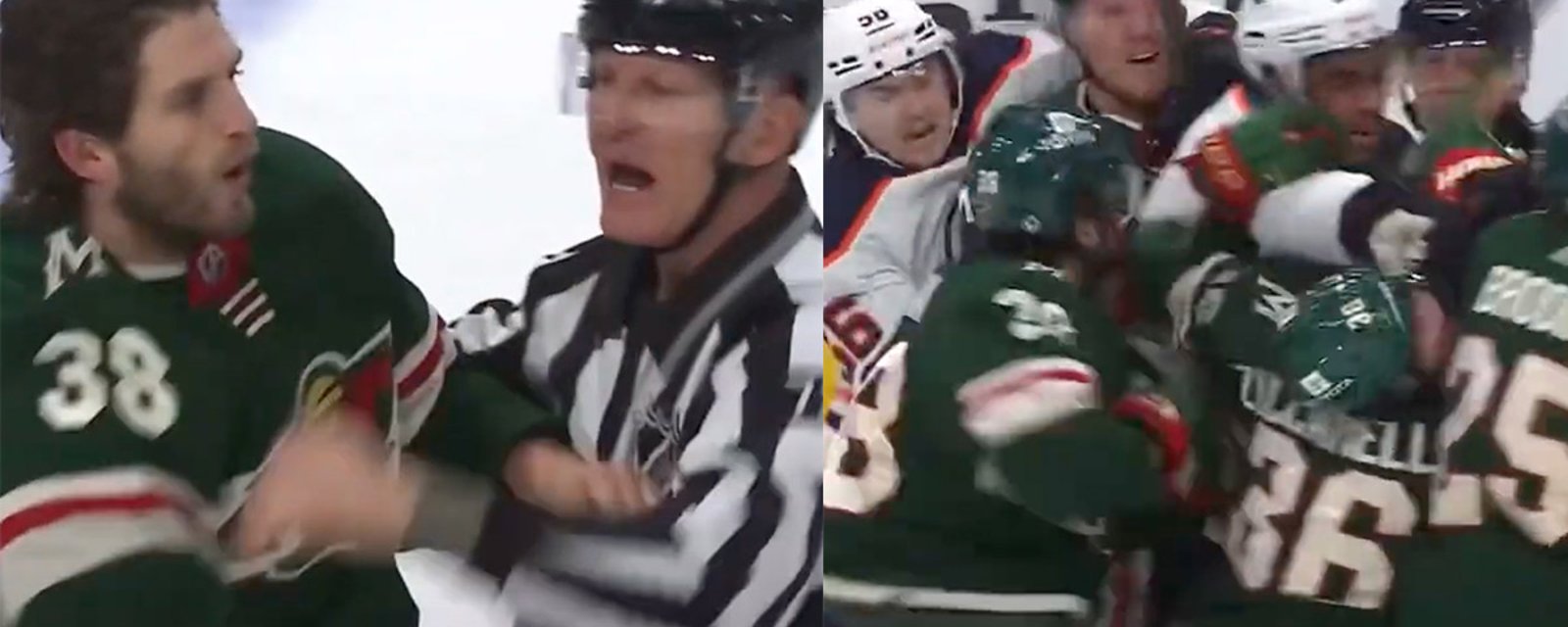 Ryan Hartman does more than flipping out at Evander Kane