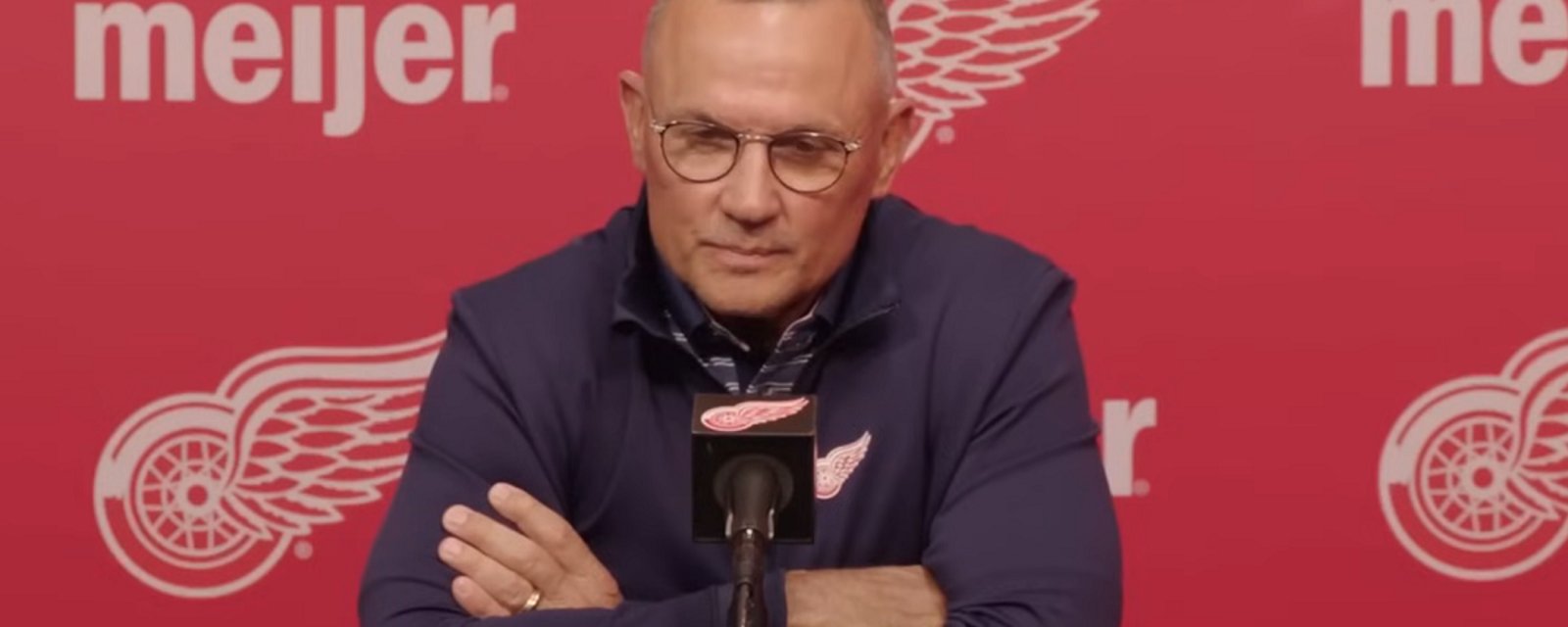 Steve Yzerman puts one of his goaltenders on waivers.