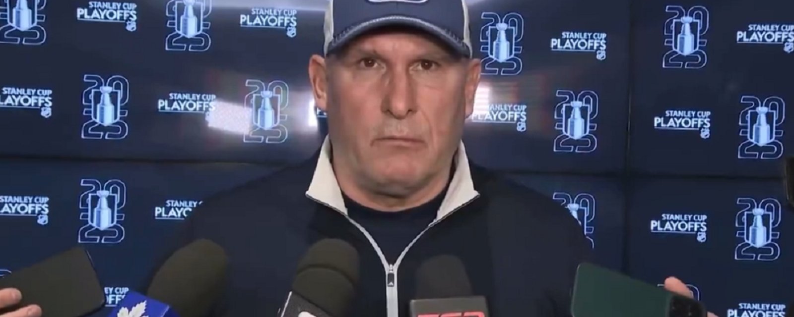 Craig Berube ridicules the Florida Panthers on Sunday.