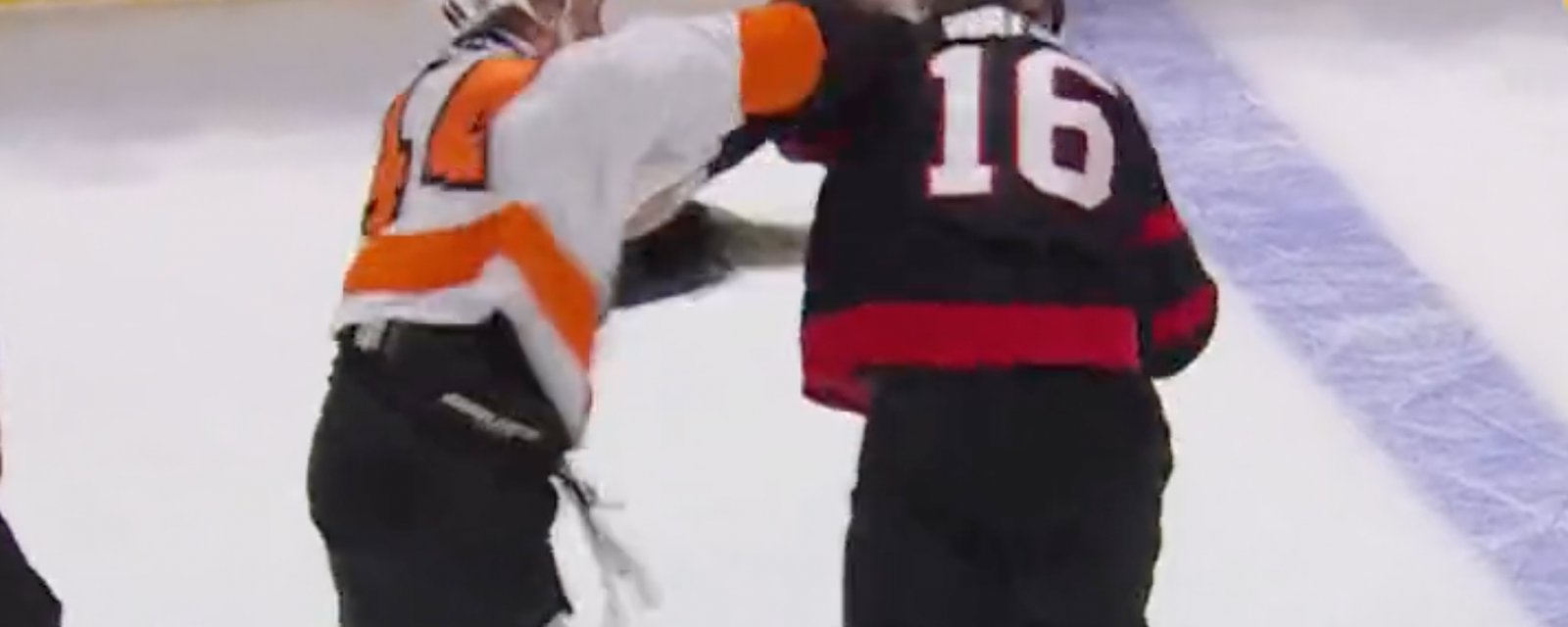 Flyers’ Nic Deslauriers fights two Sens in one shift!