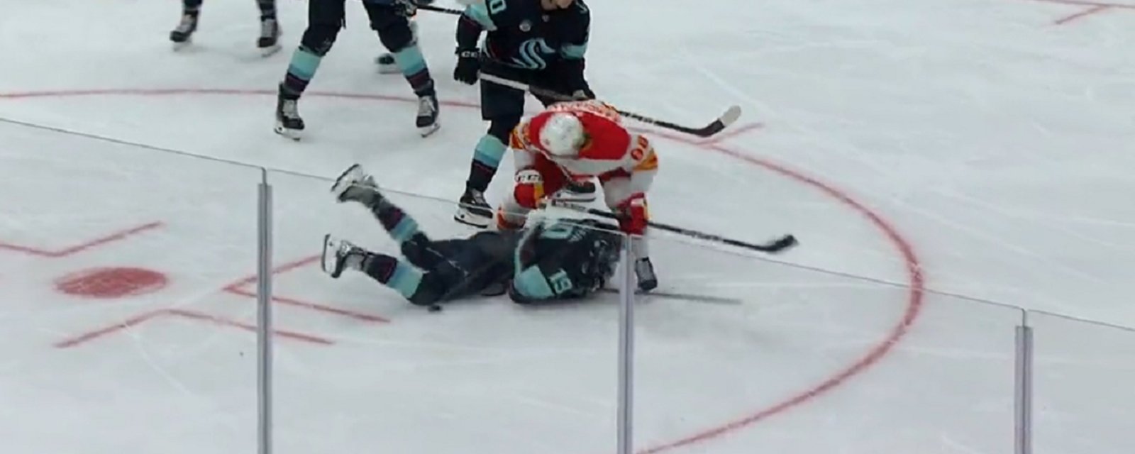 Mangiapane ejected for crosscheck to a defenseless McCann.